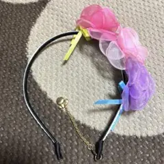 ディズニー ランド シー カチューシャ 花柄 ミニー