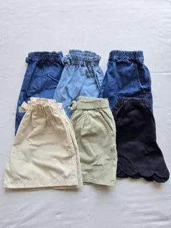 女の子 まとめ売り ショートパンツ 6点 120