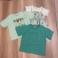 ディズニー アリエル 3点セット ワンピース Tシャツ 2枚 110cmのサムネイル