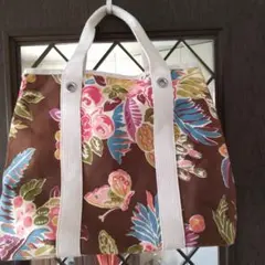 トートバッグ サブ エコ リバーシブル ハワイ ハイビスカス 葉