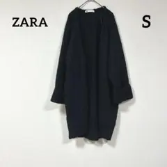 ZARA ニットカーディガン 羽織り 袖折り返しデザイン