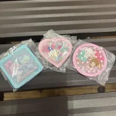 サンリオ メイクパレット風キラキラアクリルチャーム 3種セットのサムネイル