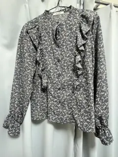 Wcloset 花柄ブラウス