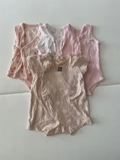 ベビー肌着 4点セット ピンク系 赤ちゃん 新生児 60 70