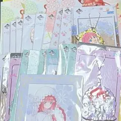 五等分の花嫁　一番くじ　ラバーストラップ　ラバーチャーム　クリアファイル