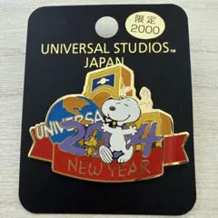 USJ スヌーピー2004 NEW YEAR 数量限定2000個ピンバッジ