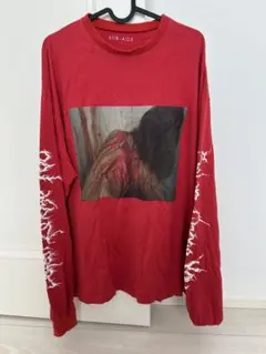 【17SS】SUB-AGE. サベージ グラフィック ロンT レッド Fサイズ