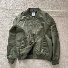 GAP ギャップ ブルゾン MA-1フライトジャケット オリーブグリーン L