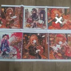 紅葉とレディ6パネル