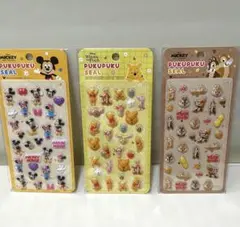 〖正規購入〗ぷくぷくシール ディズニー ミッキーミニー チップとデール プーさん