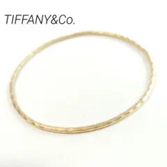 希少】 TIFFANY ティファニー K18 ハマード バングル 7947 - メルカリ