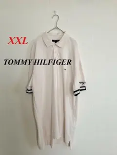 【極美品】TOMMY HILFIGER ポロシャツ オフホワイトXXL 大きめ