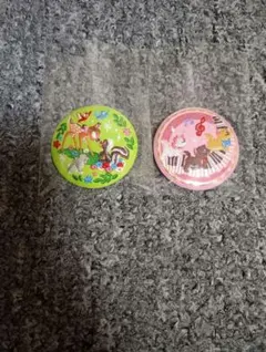 ディズニー刺繍缶バッジ　バンビ　おしゃれキャトマリー 2個