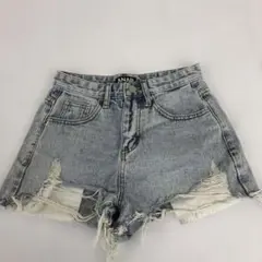 ANAP アナップ　デニムショートパンツ　ダメージショートパンツ　Sサイズ