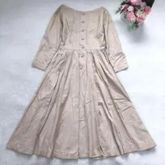 アルファキュービック 長袖ワンピース フレア シンプル ベーシック 無地 可愛い