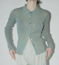 CLANE クラネ SHEER RIB KNIT SHIRTSのサムネイル