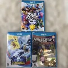 Wii U 게임 3 세트 마인크래프트, 포켓몬, 슈퍼 스매시 브라더스