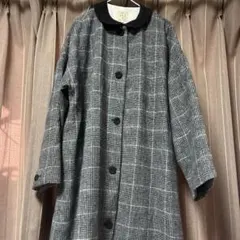 美品！Samansa Mos2 チェック柄ロングコート F値下げ