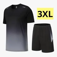 スポーツウェア メンズ 上下セット 半袖tシャツ ショートパンツ 3XLサイズ