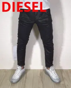 DIESEL ジョグデニム スウェットパンツ ブラックコーティング W23