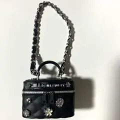 JILL by JILL STUART ミニブローチバニティキーホルダーブラック