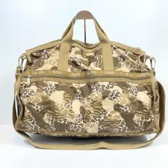 美品 YSL イヴサンローラン Y2K ジラフ柄 ボストンバッグ 大容量