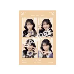 =LOVE 4カットフォトカード IDフォトステッカー 野口衣織 セット売り