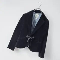 ✨クミキョク✨別珍　スーツ　ジャケット　ブラック　ベロア　2 M セレモニー
