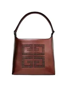 y2k GIVENCHY ワンショルダーバッグ ボックス型 4Gロゴ ブラウン