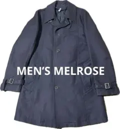 メンズメルローズ　ステンカラーコート コットン混紡