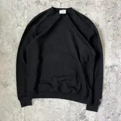 Champion 無地 クルーネック スウェット ブラック 2XL 目無し