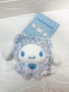 【573】ヒョウ柄シナモロールキーホルダー ぬいぐるみギャル マスコット