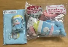 サンリオ当りくじ　ハンギョドン　ラストワン　マスコット座り　フェイスタオル