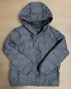UNIQLO フード付きダウンコート 150 グレー