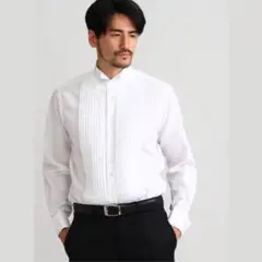 TAKEO KIKUCHI タケオキクチ シャツ フォーマル プリーツ 結婚式