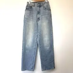 moussy マウジー　ライトブルーストレートデニム ハイウエスト　26