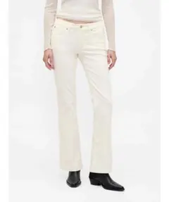 GAP アイボリー　ロング&リーン　コーデュロイパンツ