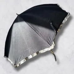 BURBERRY 日傘 晴雨兼用 持ち手調節◎ ノバチェック 黒 バーバリー