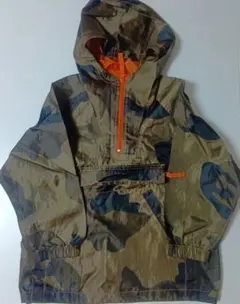 GAP KIDS カモフラ柄 アノラックウィンドブレーカー S(6-7)