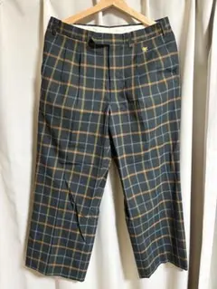 s*6様 ETRO チェック柄 スラックス パンツ カラフル お洒落 古着のサムネイル