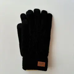 [GOKEI] 手袋 メンズ スマホ対応 防寒 ふわふわ裏起毛 暖かなニット製