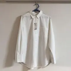 GU オフホワイト オーバーサイズシャツ Lサイズ 長袖