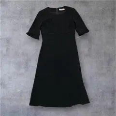 アルファキュービック フォーマル ワンピース 7 喪服 礼服 冠婚葬祭 ブラック