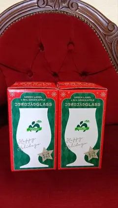 【2個】Mrs. GREEN APPLE キリンコラボ ロゴ入り足つきグラス