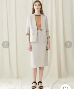 【極美品】studious ダブルクロスウォッシャブルタイトスカート