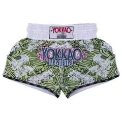YOKKAO ムエタイパンツ「HAWAIIAN」 GREEN Mサイズ
