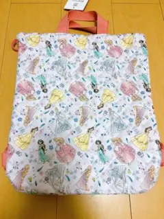 新品 ディズニープリンセス ナップサック 入園入学ラプンツェル ベル シンデレラ