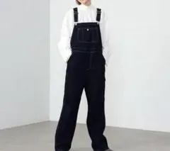 SOMETHING サムシング オーバーオール　黒