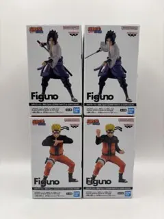 NARUTO-ナルト-Figuno うずまきナルト うちはサスケ 4種セット
