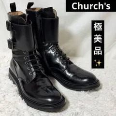 極美品⭐️チャーチ　カーリー　サイドジップ　ショートブーツ　DT0059 黒　37のサムネイル